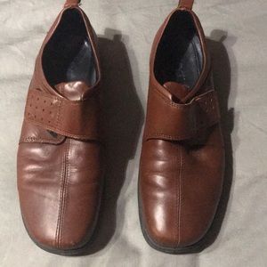 Ecco brown leather shoes size 39